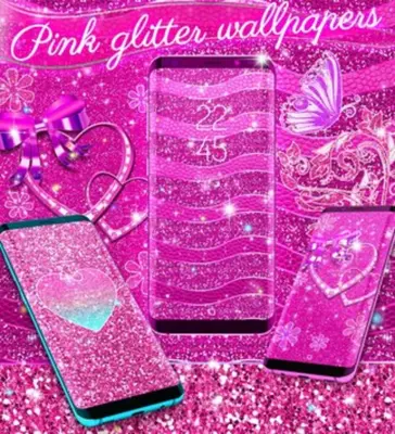 Pink glitter live wallpaper android App screenshot 2