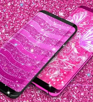 Pink glitter live wallpaper android App screenshot 4